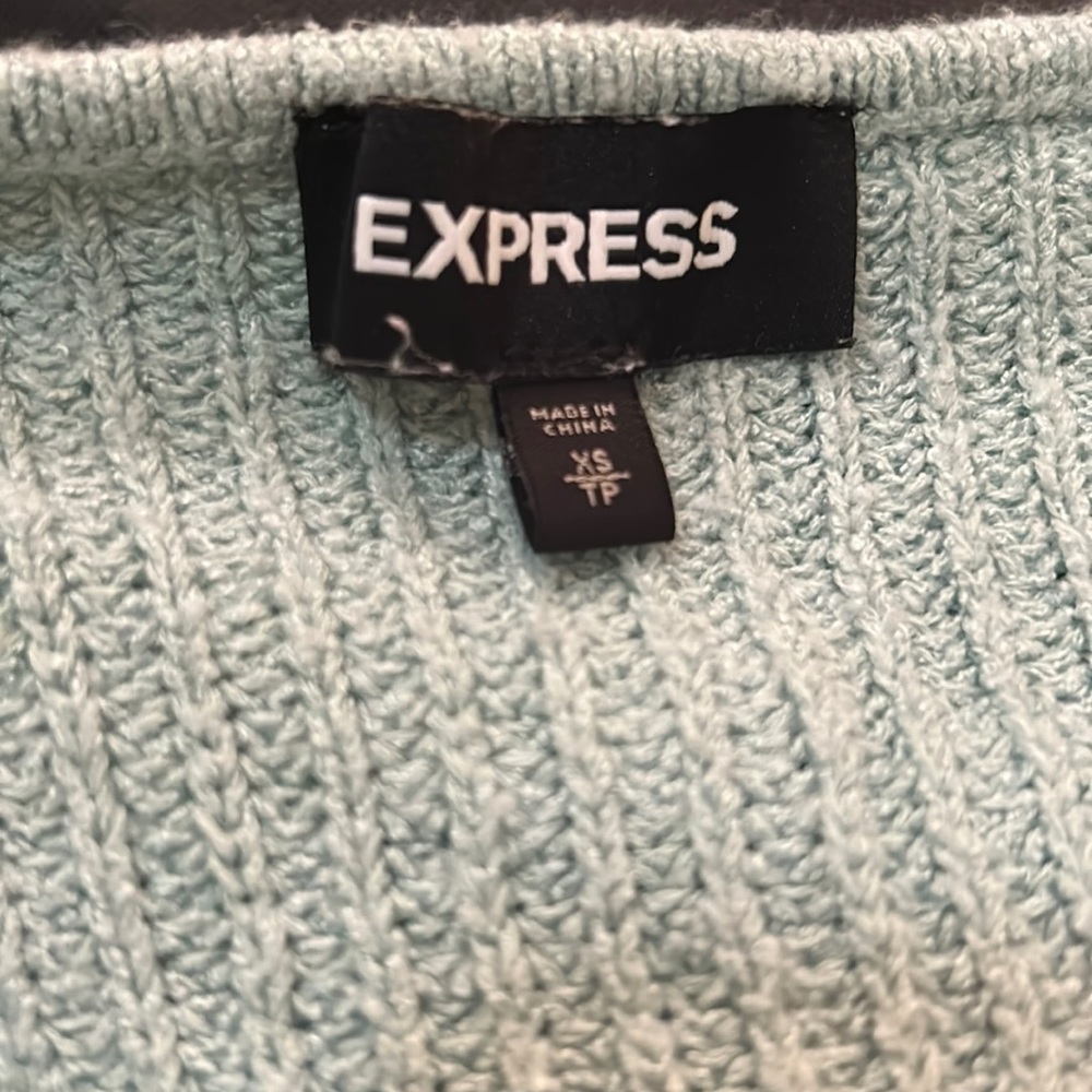Beautiful mint green express sweater xs
